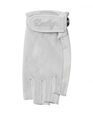 Gant Daily Sport Sun Glove, Mi-Doigt, Main Gauche, Blanc Femme - M