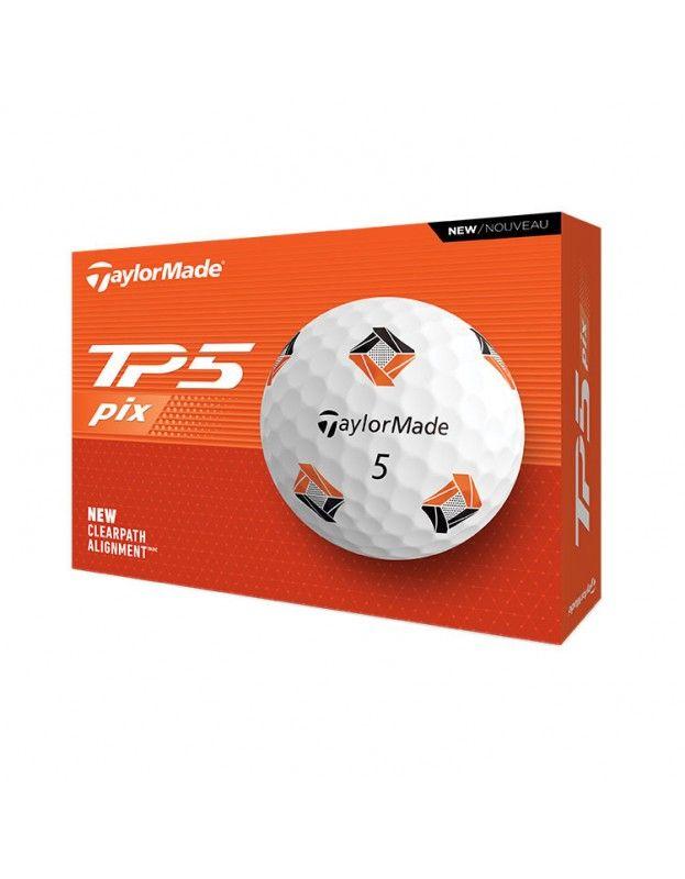 Balles TaylorMade TP5 PIX 3.0 Blanc TAYLORMADE - Boites de 12 Balles de Golf
