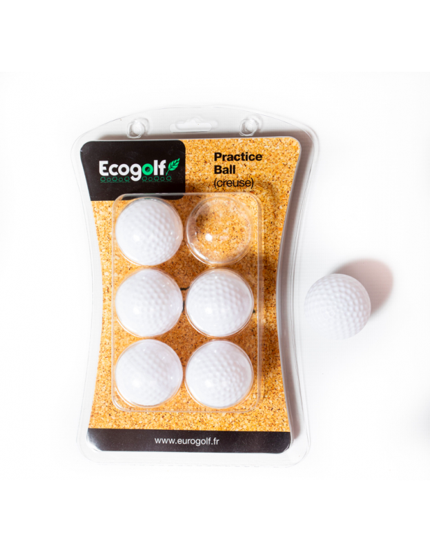 Balles de practice creuses Ecogolf EUROGOLF - Accessoires