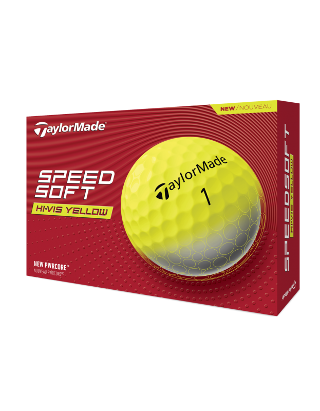 Balles TaylorMade Speedsoft Jaune TAYLORMADE - Boites de 12 Balles de Golf