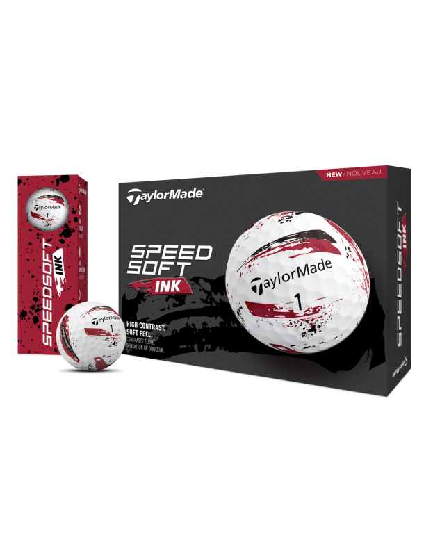 Balles TaylorMade Speedsoft Rouge TAYLORMADE - Boites de 12 Balles de Golf