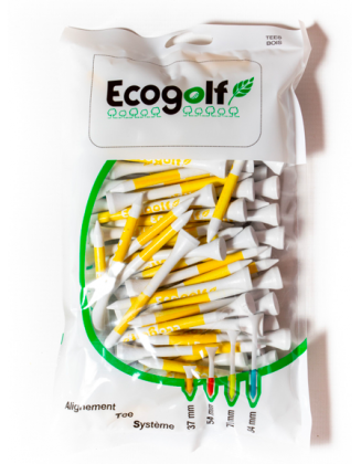 Tees en bois ATS jaune Ecogolf 78 mm EUROGOLF - Accessoires