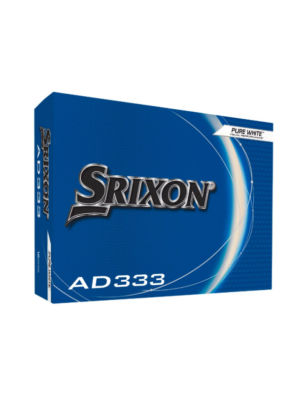 Balles Srixon AD 333 Pure White SRIXON - Boites de 12 Balles de Golf
