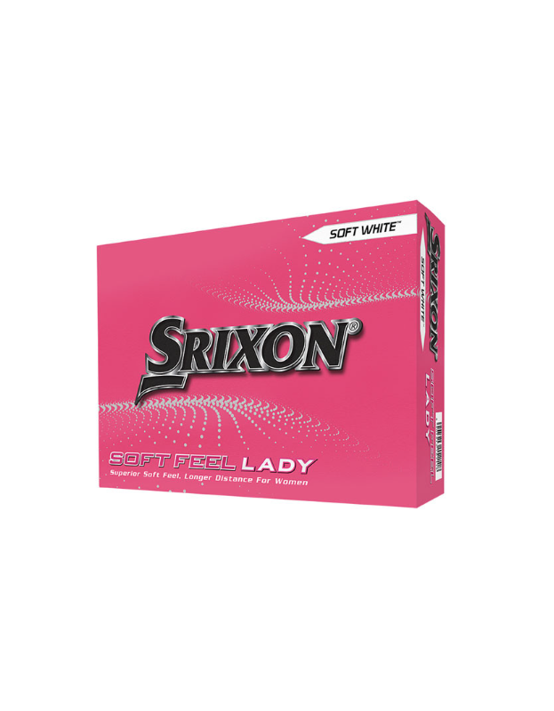 Balle Srixon Soft Feel Lady 8 Blanc SRIXON - Boites de 12 Balles de Golf