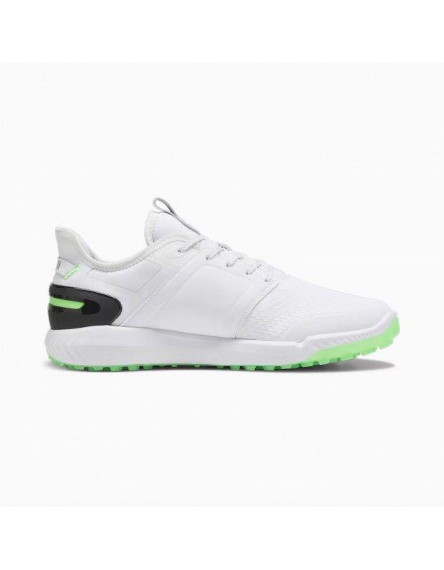 Chaussures Puma Ignite Elevate Blanc Vert Fluo PUMA - Chaussures Hommes