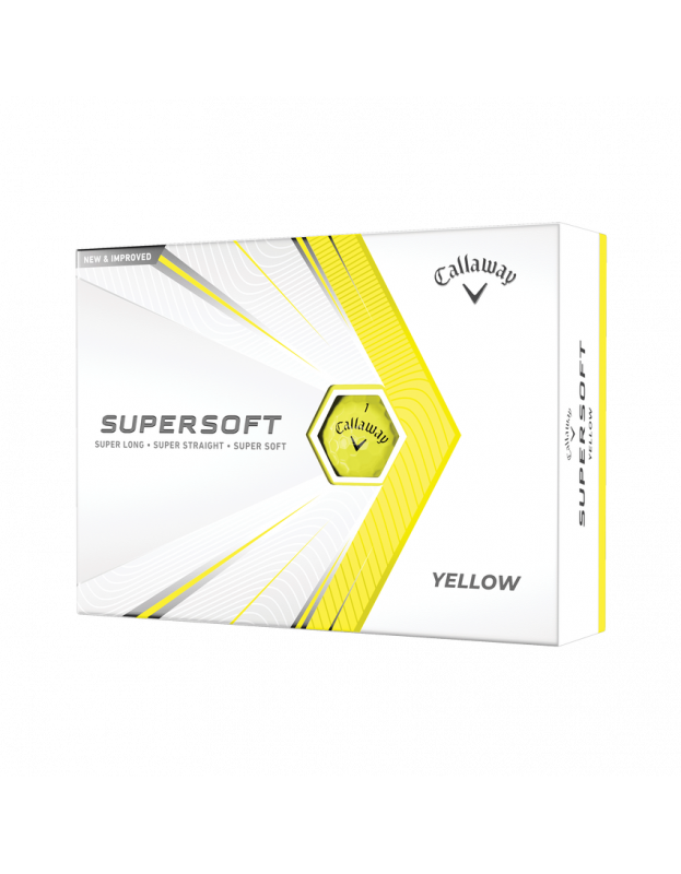 Boite de 12 Balles Callaway Supersoft Jaune CALLAWAY - Boites de 12 Balles de Golf