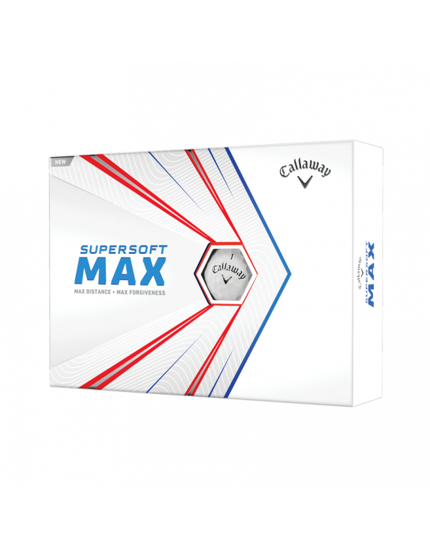 Boite de 12 balles Callaway Supersoft Max CALLAWAY - Boites de 12 Balles de Golf