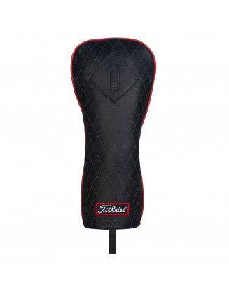 Headcover Driver Titleist Leather Jet Black