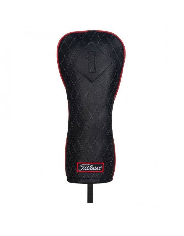 Headcover Driver Titleist Leather Jet Black TITLEIST - Accessoires