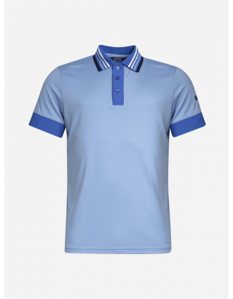 Polo Stripe Belle Air Blue cross sportswear CROSS SPORTSWEAR - Golfwear for Men