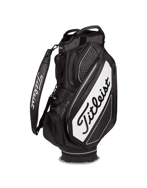 Sac Titleist Jet Black Premium Cart Stadry Black/White TITLEIST - Sacs chariots