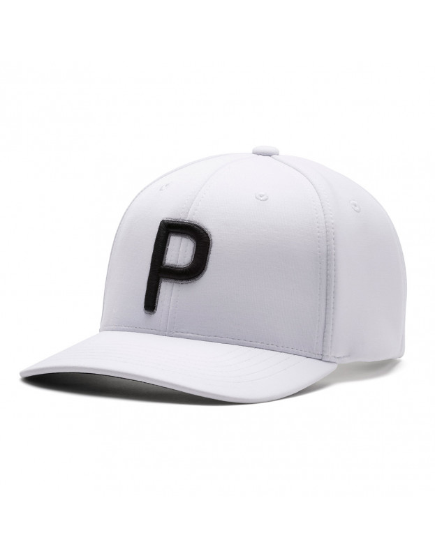 Casquette Puma P Snapback White PUMA - Accessoires Golf Mixte