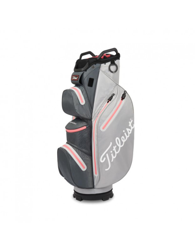 Sac Chariot Titleist Cart 14 Stadry charcoal/grey/coral TITLEIST - Sacs chariots