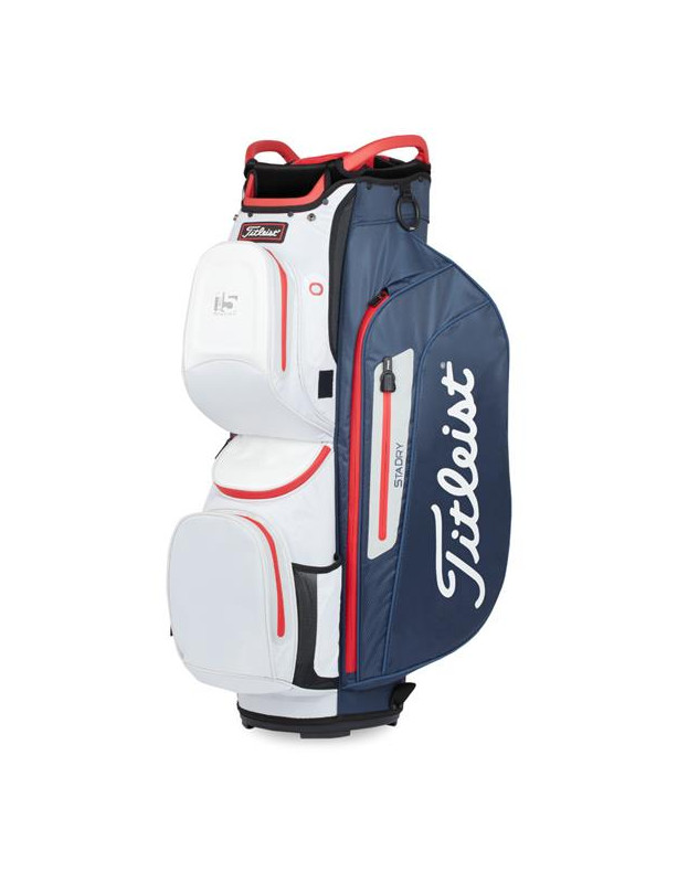 Sac Chariot Titleist Cart 15 StaDry Navy/White/Red TITLEIST - Sacs chariots