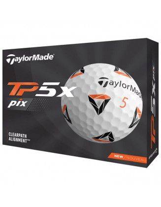 Boite de 12 Balles TaylorMade TP5X PIX 2.0