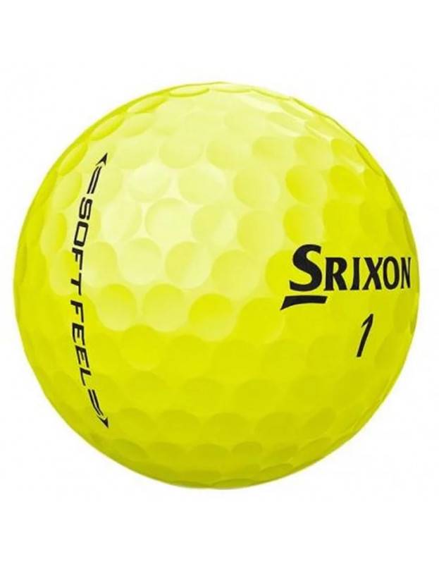 Boite de 12 Balles Srixon Soft-Feel Jaune SRIXON - Boites de 12 Balles de Golf