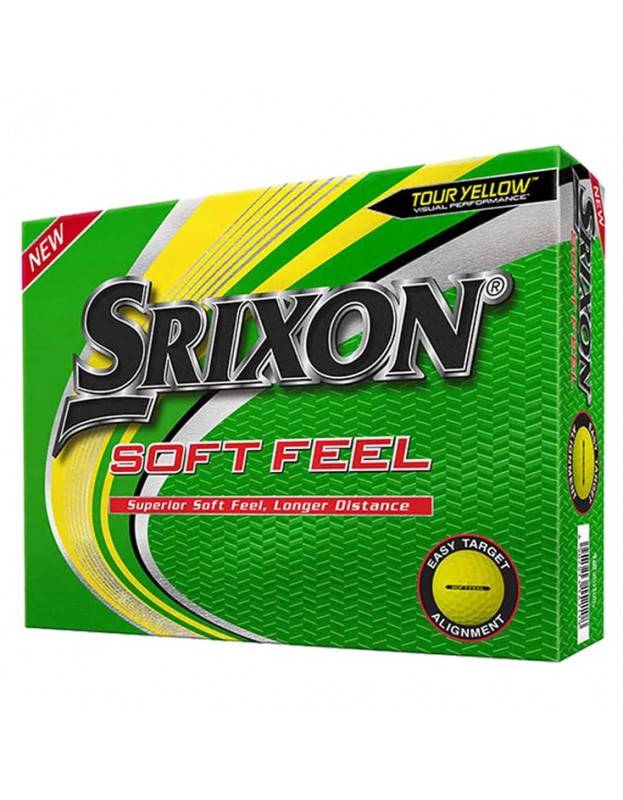Boite de 12 Balles Srixon Soft-Feel Jaune SRIXON - Boxes of 12 Golf Balls