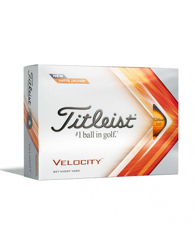 Boite de 12 balles Titleist Velocity Orange TITLEIST - Boites de 12 Balles de Golf
