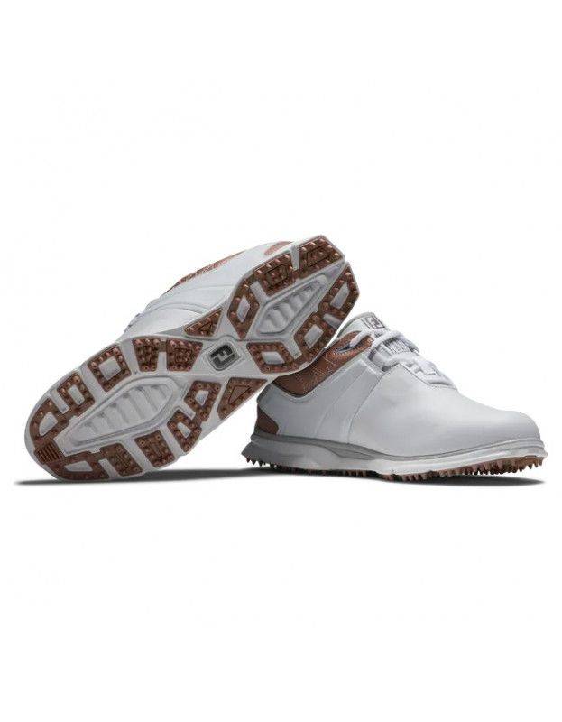 Chaussures FootJoy Pro SL Blanc/Rose Gold Femme FOOTJOY - Chaussures Femmes