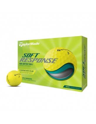 Boite de 12 Balles TaylorMade Soft Response Jaune TAYLORMADE - Boites de 12 Balles de Golf