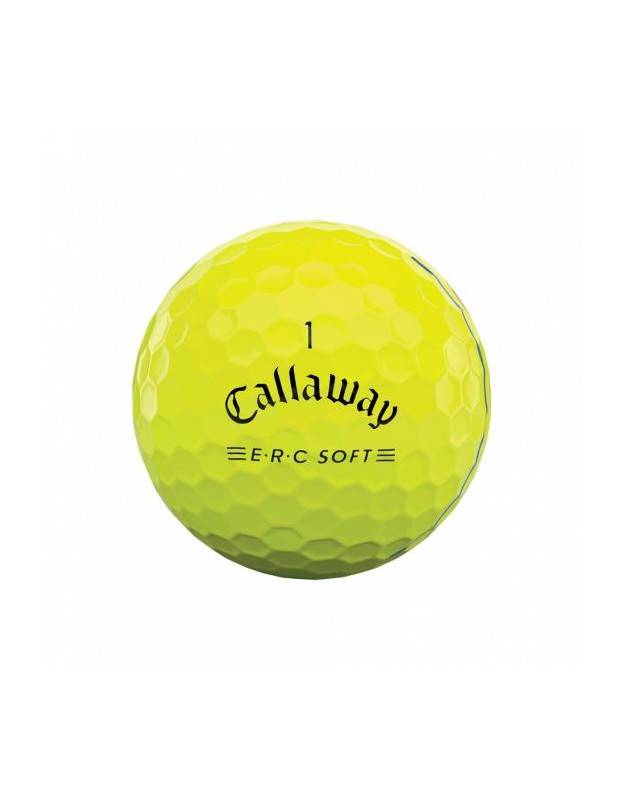 Boite de 12 balles Callaway ERC Soft Triple Track Jaune CALLAWAY - Boites de 12 Balles de Golf