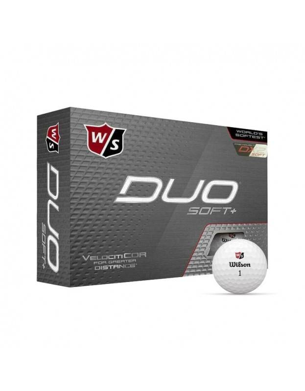 Boite de 12 Balles Wilson Duo Soft + WILSON - Boites de 12 Balles de Golf