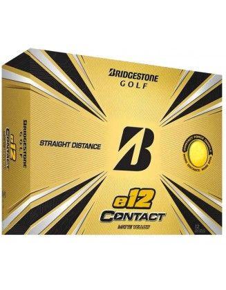 Boite de 12 Balles Bridgestone E12 Contact Jaune BRIDGESTONE - Boxes of 12 Golf Balls