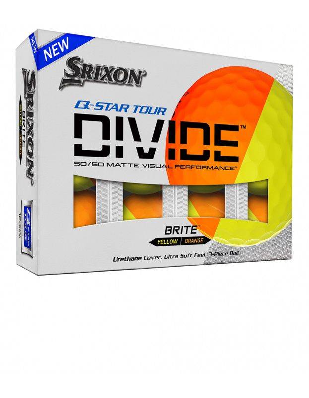 Boite de 12 balles Srixon Q-Star Tour Divide SRIXON - Boites de 12 Balles de Golf