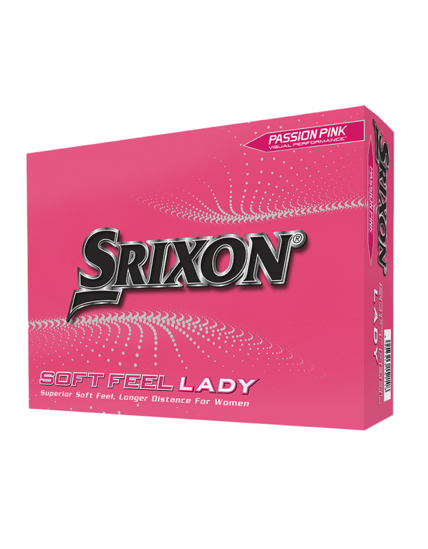 Balle Srixon Soft Feel Lady Pink SRIXON - Boites de 12 Balles de Golf