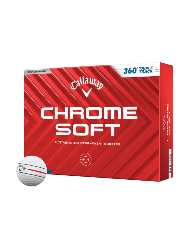 Balle Callaway Chrome Soft 360 Triple Track CALLAWAY - Boites de 12 Balles de Golf
